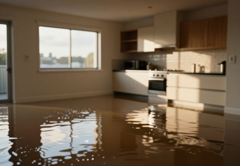Wet carpet in Coogee apartment